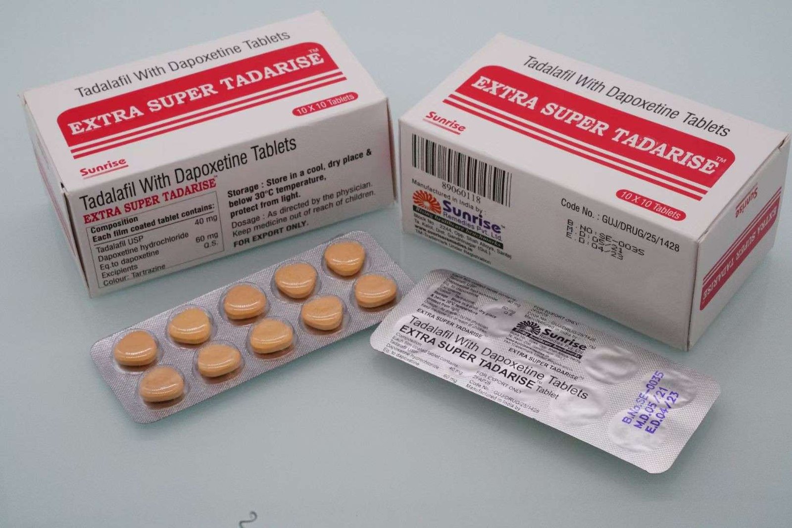 印度原裝進口 超級#雙效犀利士 Super Tadarise 超級雙效希愛力 強力助勃+有效延遲(超硬+超持久) 100mg/10粒 驚人的雙重效果