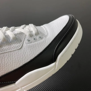 頂級純原Fragment Design x Air Jordan 3 黑白藤原浩閃電aj3低筒籃球鞋運動鞋球鞋男鞋