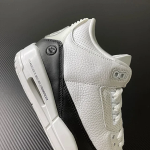 頂級純原Fragment Design x Air Jordan 3 黑白藤原浩閃電aj3低筒籃球鞋運動鞋球鞋男鞋