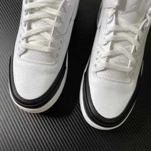 頂級純原Fragment Design x Air Jordan 3 黑白藤原浩閃電aj3低筒籃球鞋運動鞋球鞋男鞋