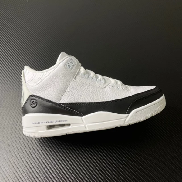 頂級純原Fragment Design x Air Jordan 3 黑白藤原浩閃電aj3低筒籃球鞋運動鞋球鞋男鞋