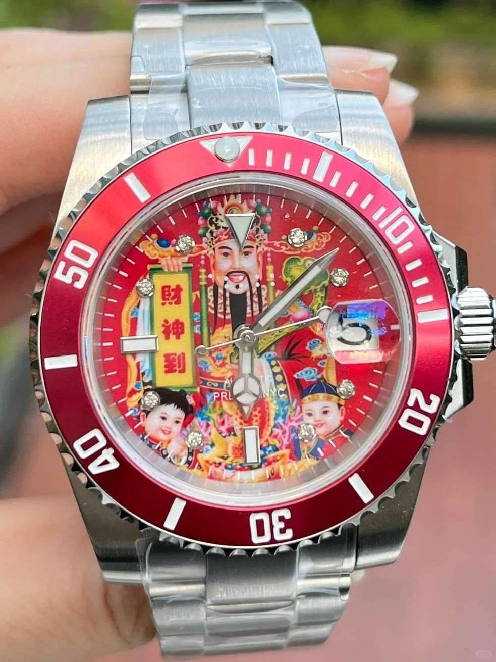 龍年新年禮物 勞力士財神表 好運連連 藍寶石鏡麵水鬼改裝表
