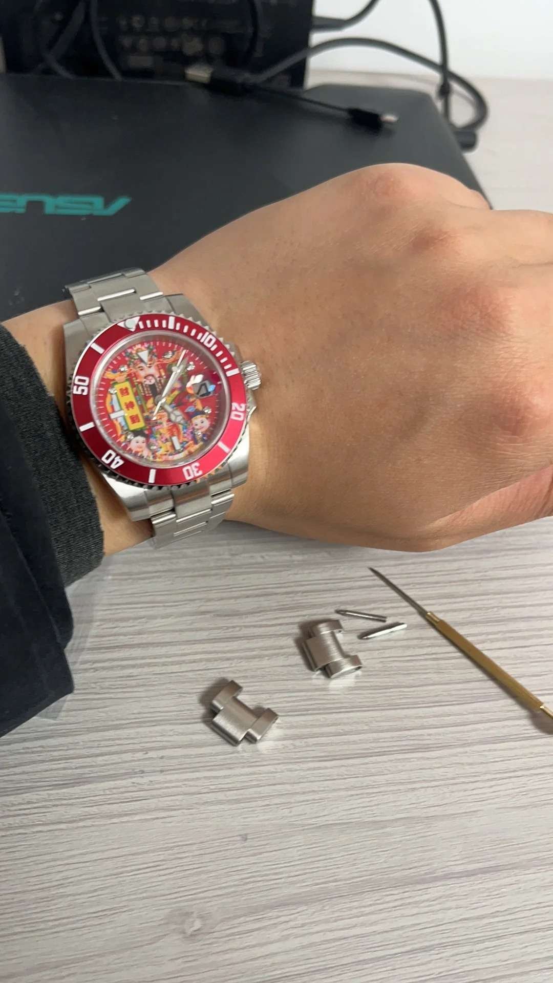 龍年新年禮物 勞力士財神表 好運連連 藍寶石鏡麵水鬼改裝表