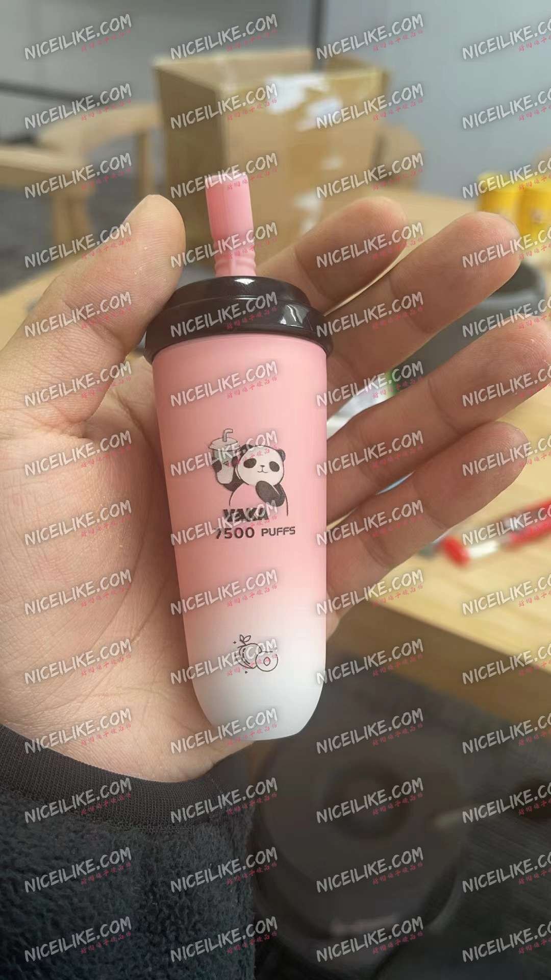 ⚡台灣現貨⚡VAKA奶茶杯7500口一次性/拋棄式電子煙