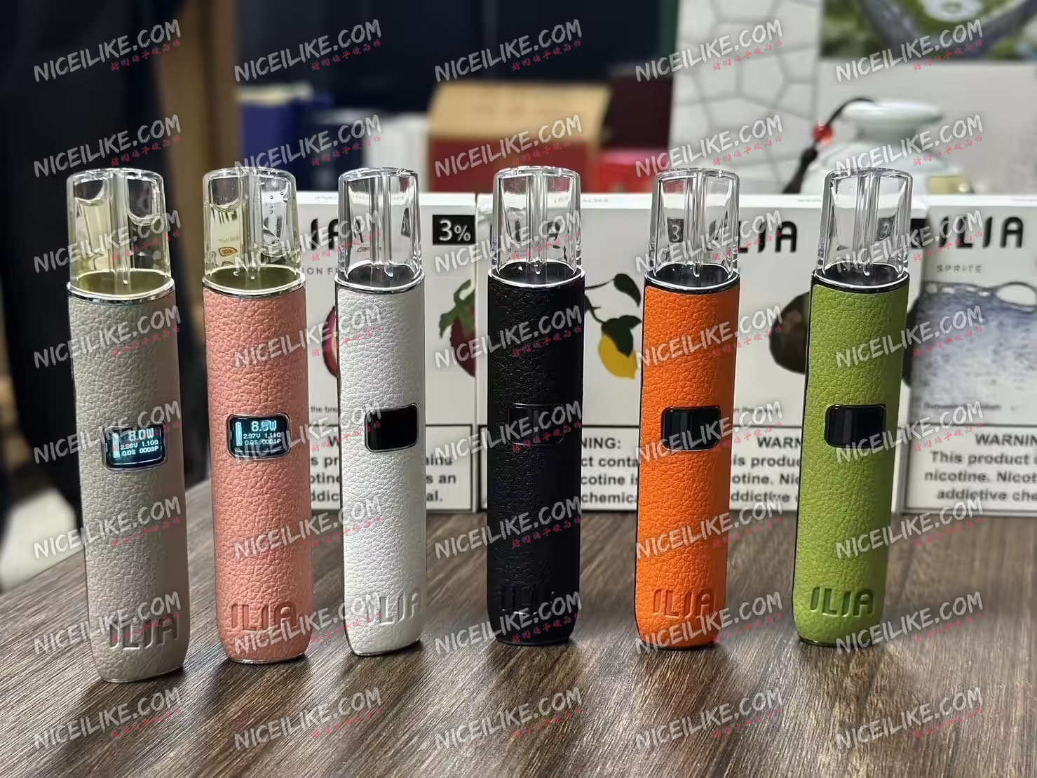 台灣現貨 ILIA哩啞革調系列 ILIA皮革主機 質感系主機(螢幕顯示電量) 通用一代RELX/SP2/LANA/DIYA 各式煙彈