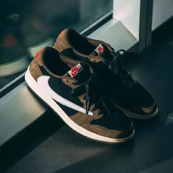 【頂級純原】Travis Scott X Air Jordan 1 Low 'Mocha' OG TS SP AJ1 倒鉤 深棕摩卡 低筒復古籃球鞋