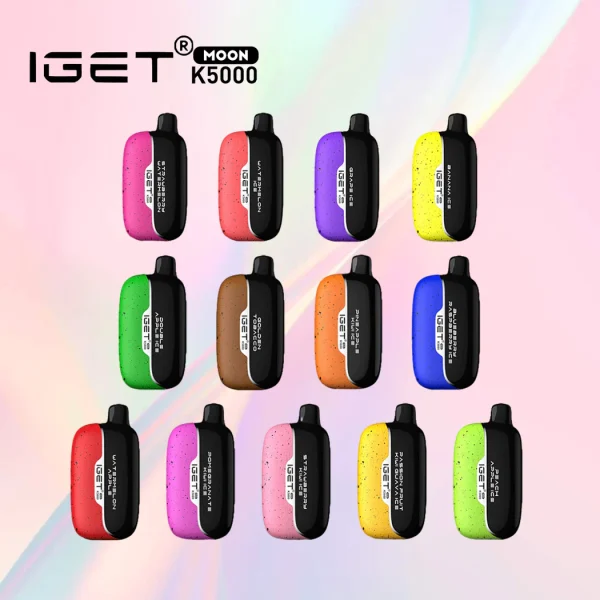 澳洲爆款熱銷 IGET Moon K5000 puffs 大容量拋棄式/一次性電子煙