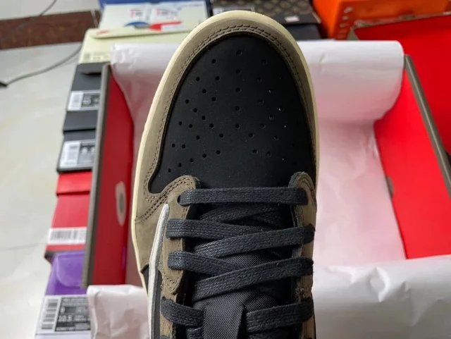 【頂級純原】Travis Scott X Air Jordan 1 Low 'Mocha' OG TS SP AJ1 倒鉤 深棕摩卡 低幫復古籃球鞋