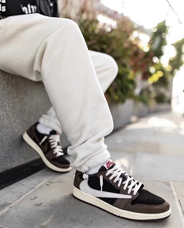 【頂級純原】Travis Scott X Air Jordan 1 Low 'Mocha' OG TS SP AJ1 倒鉤 深棕摩卡 低幫復古籃球鞋