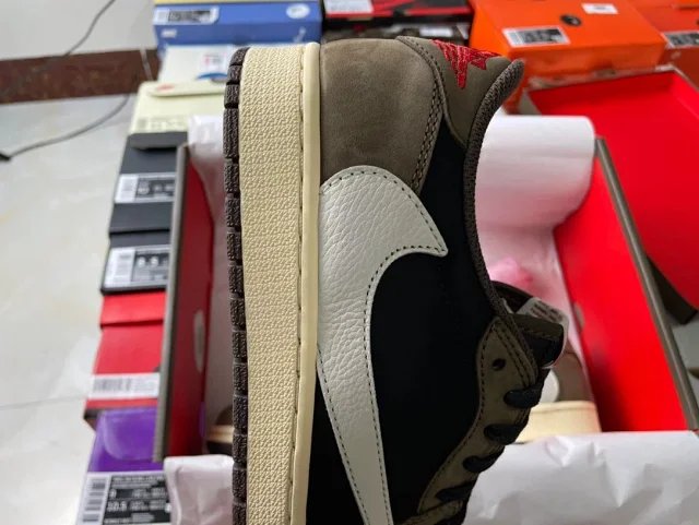 【頂級純原】Travis Scott X Air Jordan 1 Low 'Mocha' OG TS SP AJ1 倒鉤 深棕摩卡 低幫復古籃球鞋