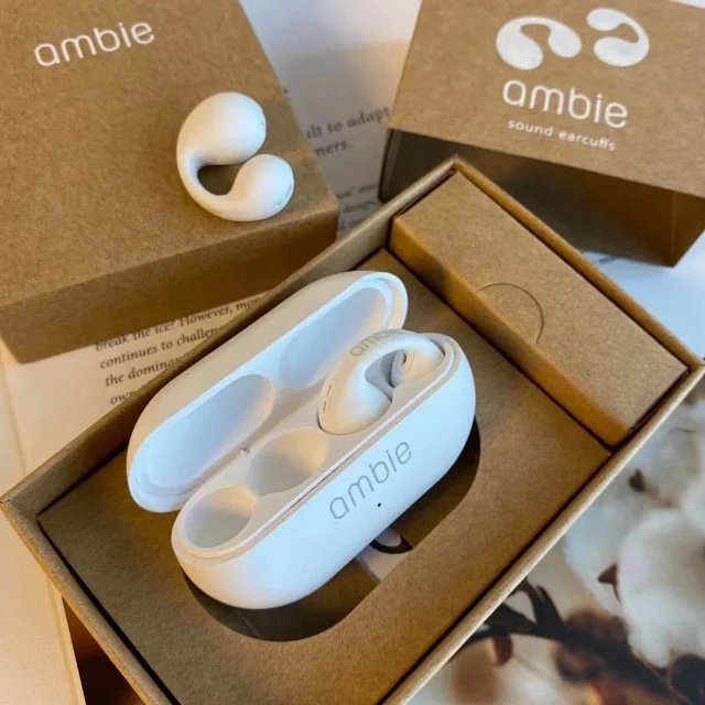 撿漏價 日本ambie sound earcuffs 真無線藍牙耳機 藍牙5.2 耳夾式耳機 骨傳導藍牙耳機 適用 安卓蘋果