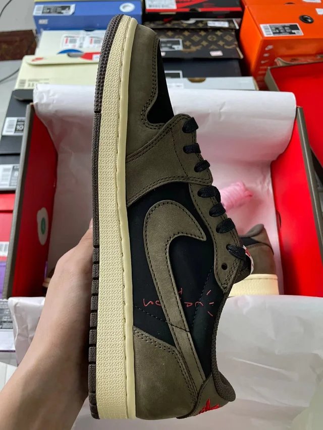 【頂級純原】Travis Scott X Air Jordan 1 Low 'Mocha' OG TS SP AJ1 倒鉤 深棕摩卡 低幫復古籃球鞋