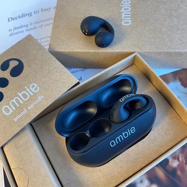 撿漏價 日本ambie sound earcuffs 真無線藍牙耳機 藍牙5.2 耳夾式耳機 骨傳導藍牙耳機 適用 安卓蘋果