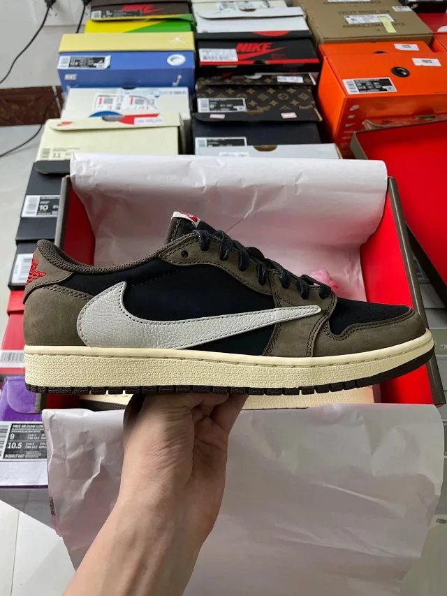 【頂級純原】Travis Scott X Air Jordan 1 Low 'Mocha' OG TS SP AJ1 倒鉤 深棕摩卡 低幫復古籃球鞋