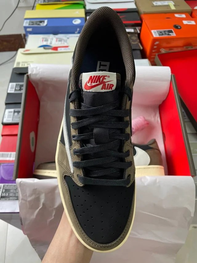【頂級純原】Travis Scott X Air Jordan 1 Low 'Mocha' OG TS SP AJ1 倒鉤 深棕摩卡 低幫復古籃球鞋