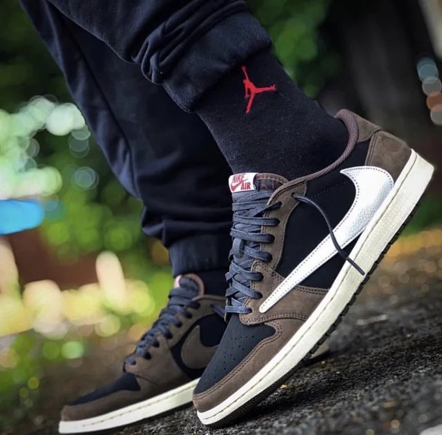 【頂級純原】Travis Scott X Air Jordan 1 Low 'Mocha' OG TS SP AJ1 倒鉤 深棕摩卡 低幫復古籃球鞋